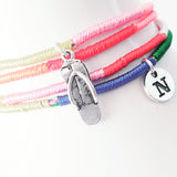 Knotted stacking bracelets