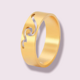 gouden cut-out ring