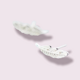 zilveren veertjes oorbellen