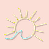 Neon sun&sea sign